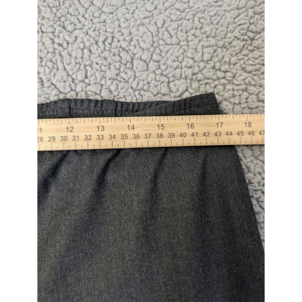 Eileen Fisher Large Gray Wool Spandex Pull On Tapered Pants Stretch Comfort L - Picture 2 of 11